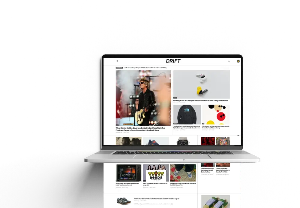 Driftzine - Website Preview Screenshot