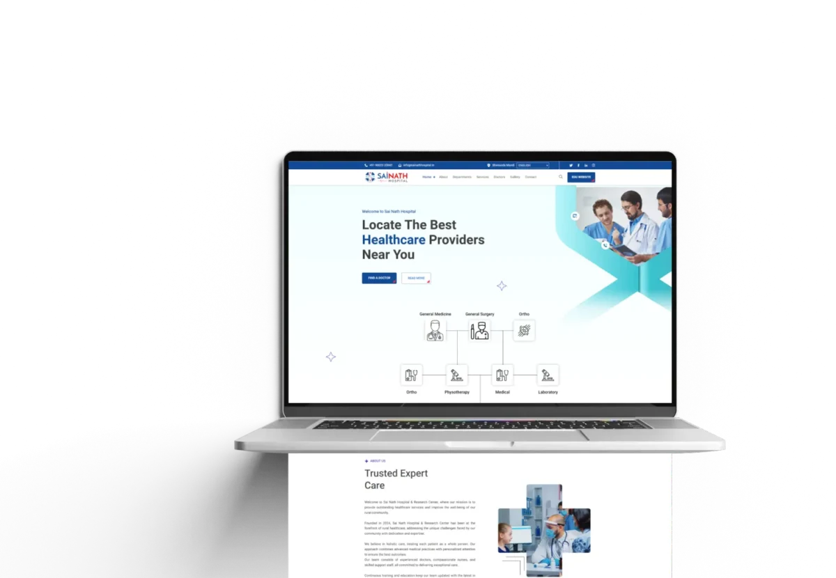 Sai Nath Hospital - Website Preview Screenshot