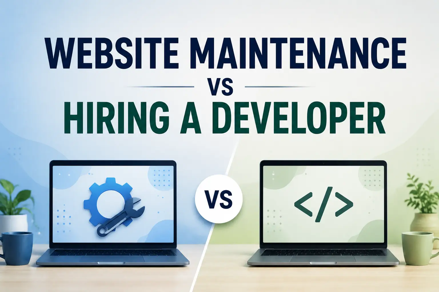 Website Maintenance vs Hiring a Developer